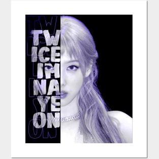 Twice Im Nayeon Typography portrait text design Posters and Art